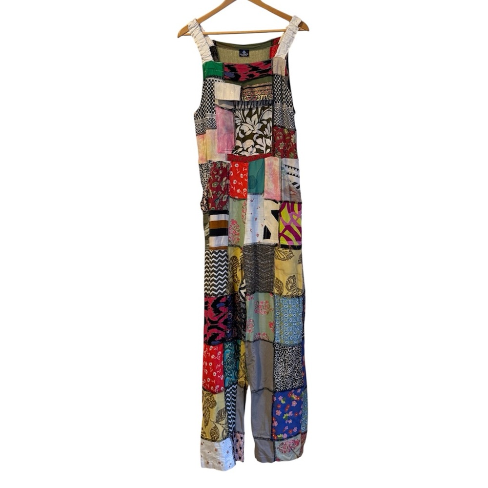 Advance Apparels Multicolor Patchwork Jumpsuit NWT - image 1